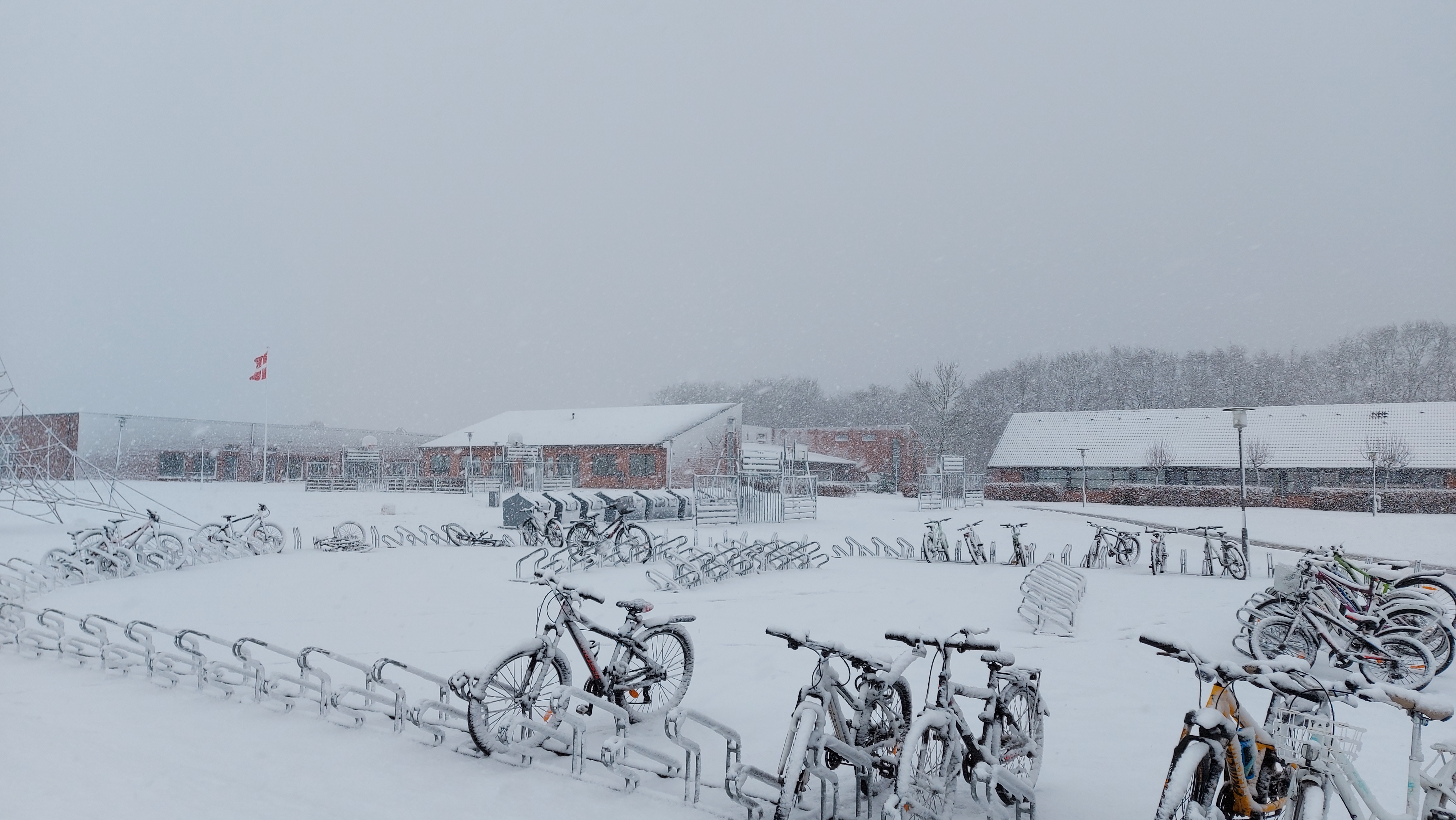 skolen i snevejr